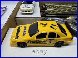 1/32 Slot Car Set 13' Track, 2x DTM Opal & Mercedes Cars, Power Pack Etc NEW