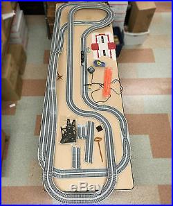 105pc Vintage TYCO 440-X2 Turbo Train HO Slot Car RACE SET TRACK PARTS Unused A+