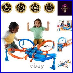 16ft Criss-Cross Crash Track Set with 4 Intersections & Toy Car Adventure