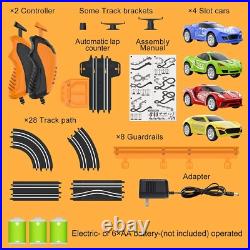 18.4ft Slot Car Race Track Set with 4 Cars & Lap Counter Ultimate Gift for 18.4ft Slot Car Race Track Set with 4 Cars & Lap Counter Ultimate Gift for