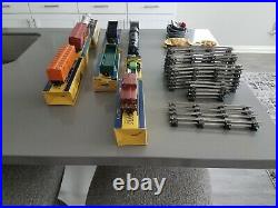 1950's Gilbert American Flyer 3/16 Scale Train Set Transformer Cars Track EUC