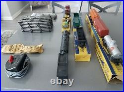 1950's Gilbert American Flyer 3/16 Scale Train Set Transformer Cars Track EUC