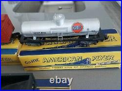 1950's Gilbert American Flyer 3/16 Scale Train Set Transformer Cars Track EUC