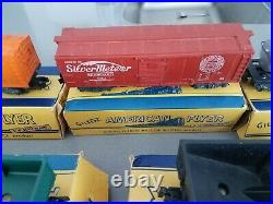 1950's Gilbert American Flyer 3/16 Scale Train Set Transformer Cars Track EUC