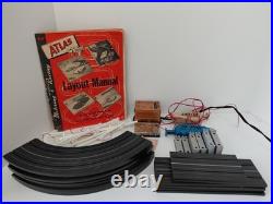 1960s ATLAS HO Aurora Slot Car Track Set Power Pack Controller Manual Untested