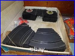 1963 Eldon Daytona Beach Racing Set 1/32 Slot Car Set Cars 26 Pc Track