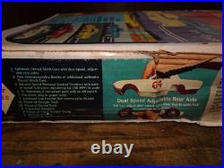 1963 Eldon Daytona Beach Racing Set 1/32 Slot Car Set Cars 26 Pc Track