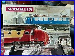1966 Marklin Ho 3148 Express Train Set Engine-cars-track & Transformer