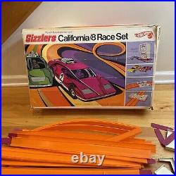 1969 Vintage Hot Wheels SIZZLERS CALIFORNIA 8 RACE Track Set No Cars Incomplete