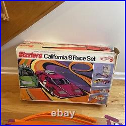 1969 Vintage Hot Wheels SIZZLERS CALIFORNIA 8 RACE Track Set No Cars Incomplete