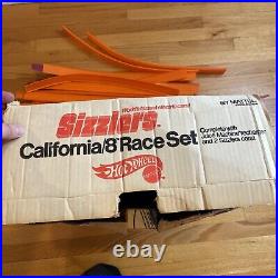 1969 Vintage Hot Wheels SIZZLERS CALIFORNIA 8 RACE Track Set No Cars Incomplete