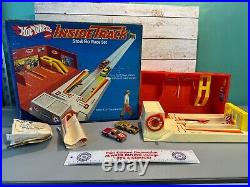 1981 Hot Wheels Inside Track Sto & Go Race Set 100% Complete In The Box MINT