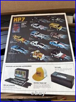1982 TYCO 2-in-1 Racin Wheelies HO Slot Car Set with Track, Controllers & 4 Cars