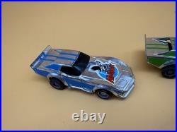 1982 TYCO 2-in-1 Racin Wheelies HO Slot Car Set with Track, Controllers & 4 Cars