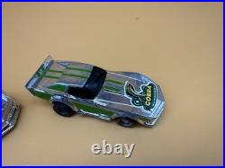 1982 TYCO 2-in-1 Racin Wheelies HO Slot Car Set with Track, Controllers & 4 Cars