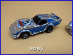1982 TYCO 2-in-1 Racin Wheelies HO Slot Car Set with Track, Controllers & 4 Cars