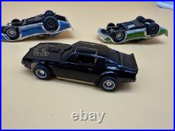 1982 TYCO 2-in-1 Racin Wheelies HO Slot Car Set with Track, Controllers & 4 Cars