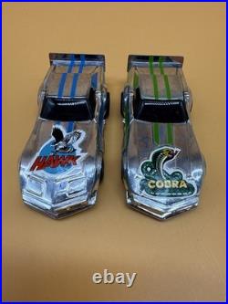 1982 TYCO 2-in-1 Racin Wheelies HO Slot Car Set with Track, Controllers & 4 Cars