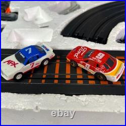 1986 Aurora AFX Thunder Stockers Turbo 2 Slot Cars Racing Track Set by Tomy 8602