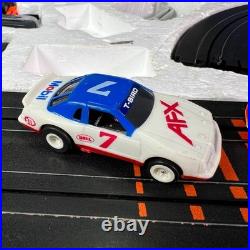 1986 Aurora AFX Thunder Stockers Turbo 2 Slot Cars Racing Track Set by Tomy 8602