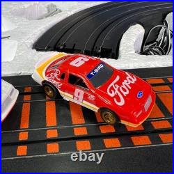 1986 Aurora AFX Thunder Stockers Turbo 2 Slot Cars Racing Track Set by Tomy 8602