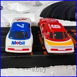 1986 Aurora AFX Thunder Stockers Turbo 2 Slot Cars Racing Track Set by Tomy 8602