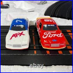 1986 Aurora AFX Thunder Stockers Turbo 2 Slot Cars Racing Track Set by Tomy 8602