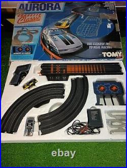 1986 Aurora Tomy AFX HO Scale Electric Race Set With Original Cars. FREE SHIP