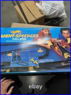 1989 Hot Wheels Light Speeders Challenge Race Track Play Set Never Used RARE