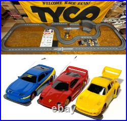 1993 UNUSED TYCO TCR Slotless Slot Car RACE SET 17' COUNTRY ROADS 3-CAR Roadtrip