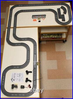 1993 UNUSED TYCO TCR Slotless Slot Car Total Control RACE SET 34ft + 5 Vehicles