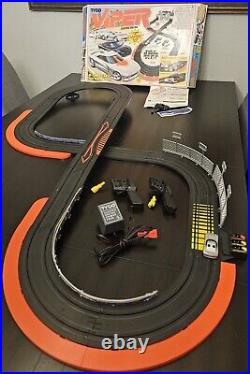 1994 Tyco Viper U-Turn Electric Racing Slot Cars Track Set Complete WITH Cars