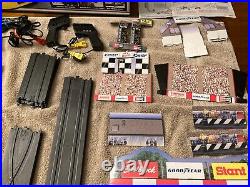 1998 TYCO NASCAR SUPER SOUND Electric Slot Car Track Set 37574 NEAR COMPLETE