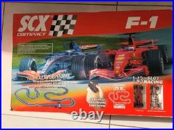 2008 SCX Compact Formula 1 Racing Ferrari Car Slot Track Set 143