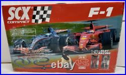 2008 SCX Compact Formula Racing Ferrari Car Slot Track Set 143 Free Shipping