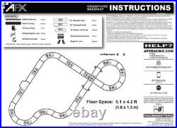 2024 AFX Champions Raceway 22122 Mega G+ F-1 HO Slot Car Race Track Set 18 Feet