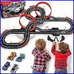 30 FT Slot Car Race Track Set 4 Cars 2 Controllers NIB