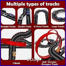 30 FT Slot Car Race Track Set 4 Cars 2 Controllers NIB