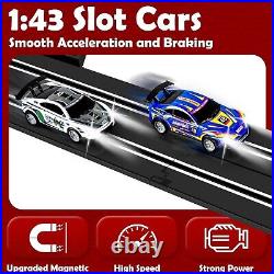 30 FT Slot Car Race Track Set 4 Cars 2 Controllers NIB