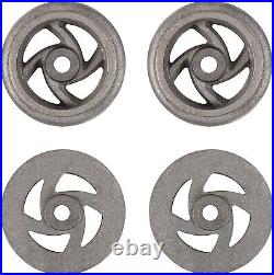 4-PCS Mining Ore Car Small Track Mine Cart Wheel Cast Iron LG 7 1/4 Diameter