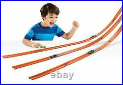 40 Feet Hot Wheels Kids Car Toy Stunt Track and Builder Pack with Racing Play Set