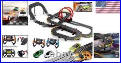 40FT Electric Slot Car Racing Track Set with 4 Cars for Thrilling Racing Fun