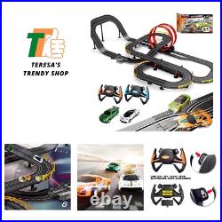 40FT Slot Car Race Track Set Electric Powered Super Loop Speedway with Four C 40FT Slot Car Race Track Set Electric Powered Super Loop Speedway with Four C