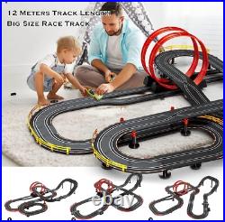 40FT Slot Car Race Track Set Electric Powered Super Loop Speedway with Four C 40FT Slot Car Race Track Set Electric Powered Super Loop Speedway with Four C