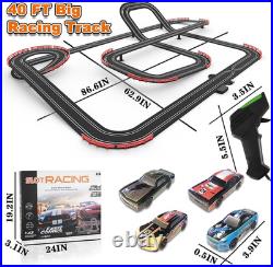 40Ft Slot Racing Car Track for Kids 143 Electric Powered Big Race Track Set