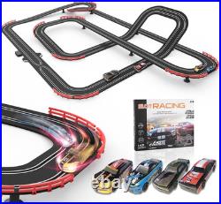 40Ft Slot Racing Car Track for Kids 143 Electric Powered Big Race Track Set