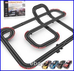 40Ft Slot Racing Car Track for Kids 143 Electric Powered Big Race Track Set