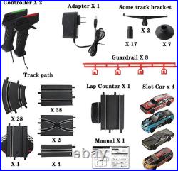 40Ft Slot Racing Car Track for Kids 143 Electric Powered Big Race Track Set