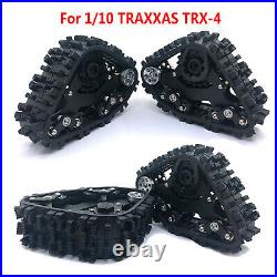 4Pcs Simulation Climbing Track Wheel Snow Tire Set For 1/10 TRAXXAS TRX-4 RC Car