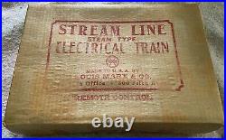 50's Marx Steam Type Electric Train Set #8994-Complete-Cars-Controls-Track-Box +